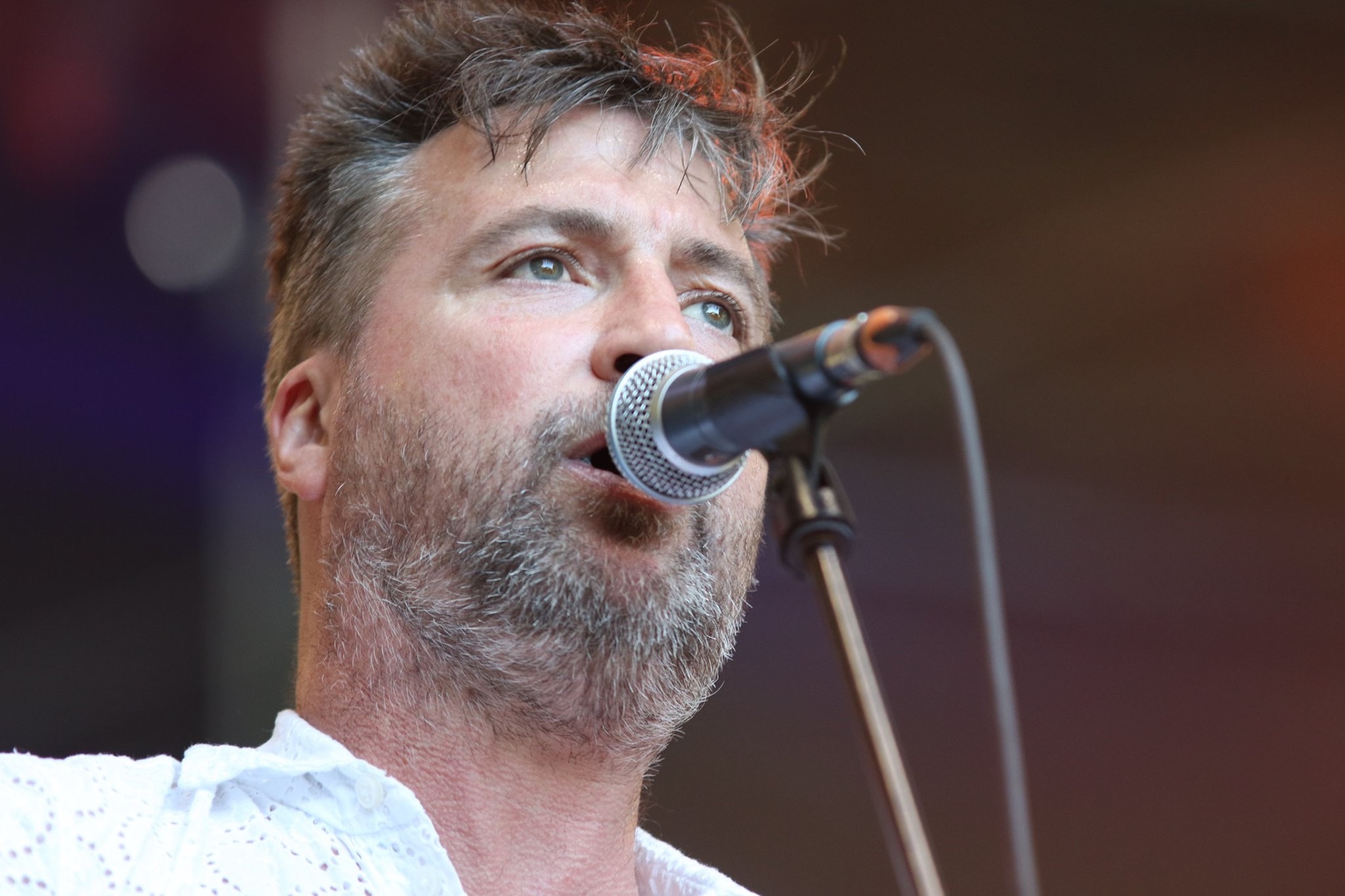 Billy Treacy with traditional Irish instruments